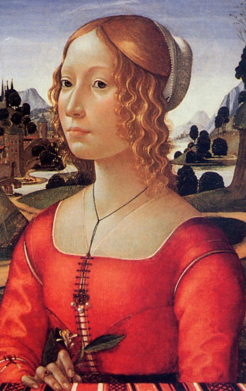 Domenico Ghirlandaio ~ Portrait d'une dame De