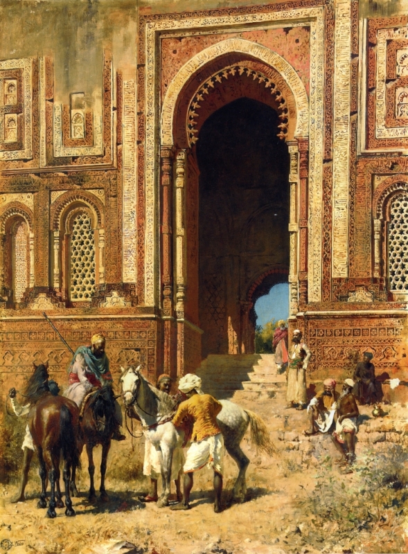 Indian Horsemen at the Gateway of Alah-ou-din Old Delhi