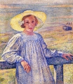 Elisaeth van Rysselberghe in a Straw Hat  1901