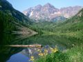 Maroon Bells, White River National Forest, Colorado -   