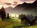 Misty Mountain Village, Tyrol, Austria -   