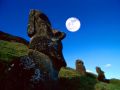 Moa, Rano Raraku, Easter Island, Chile -   