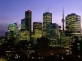 Night Falls Over Toronto, Ontario -   