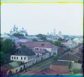 Торжок.Вид города с крепостного вала. Вид на церкви св. Георгия и Успения.1910