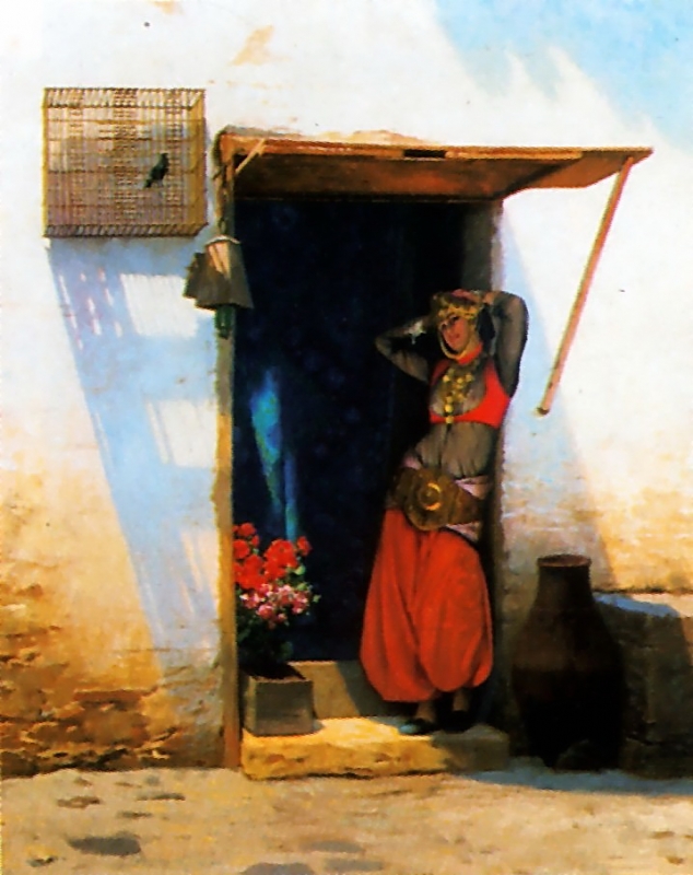 Woman of_Cairo_at_her_Door