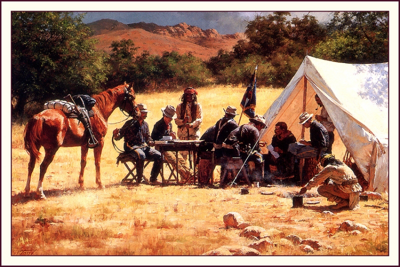 Howard Terpning-FieldHeadquarters-ArizonaTerritory1885