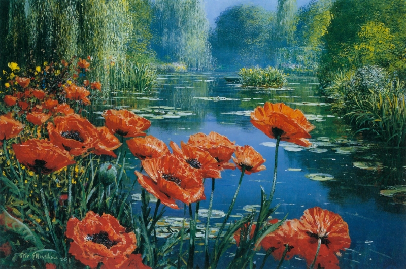 Poppies-Monet'sPond-1988