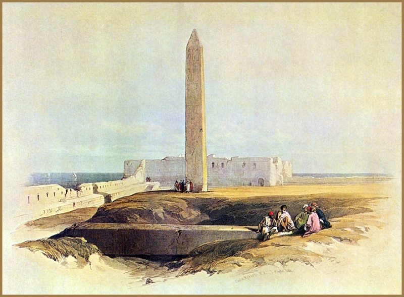 Roberts, David - Obelisk at Alexandria (end
