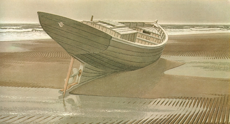 Pratt, Christopher - Boat in Sand (end