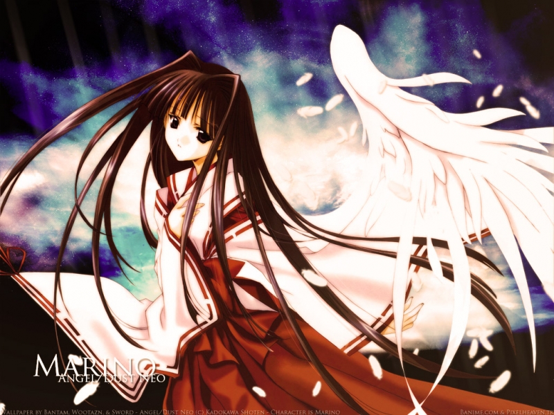 1342 angel_dust japanese_clothes miko nanase_aoi wings