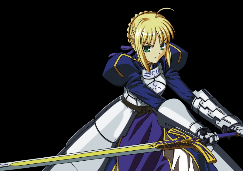 31083 fate_stay_night saber transparent
