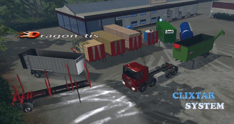 Мод грузовик Iveco Clixtar Pac V1.4 RUS для Farming Simulatir 15