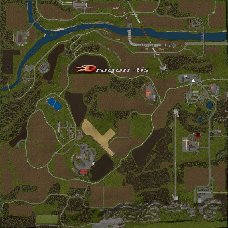 Карта Irgendwo in Thueringen V1.0.3.0 RUS для Farming Simulator 17
