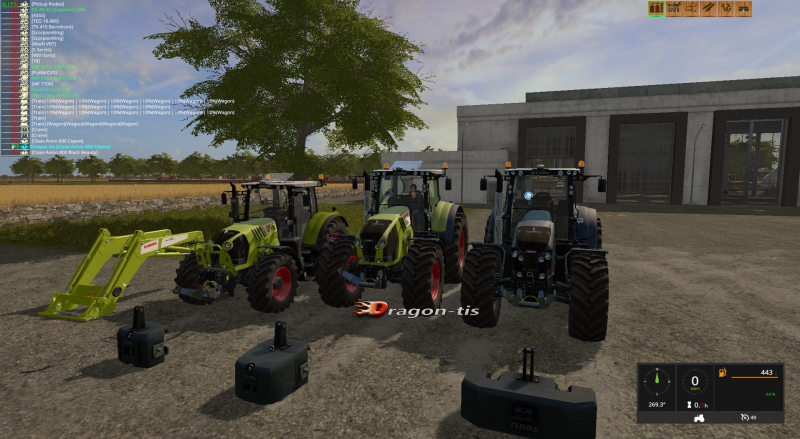 Мод CLAAS ARION 600 & AXION 800 SERIES V1.0 RUS для Farming Simulator 17