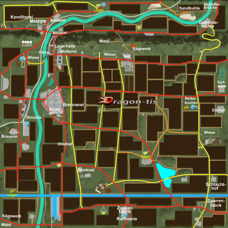 Карта Porta Westfalica V 3.1 RUS для Farming Simulator 17