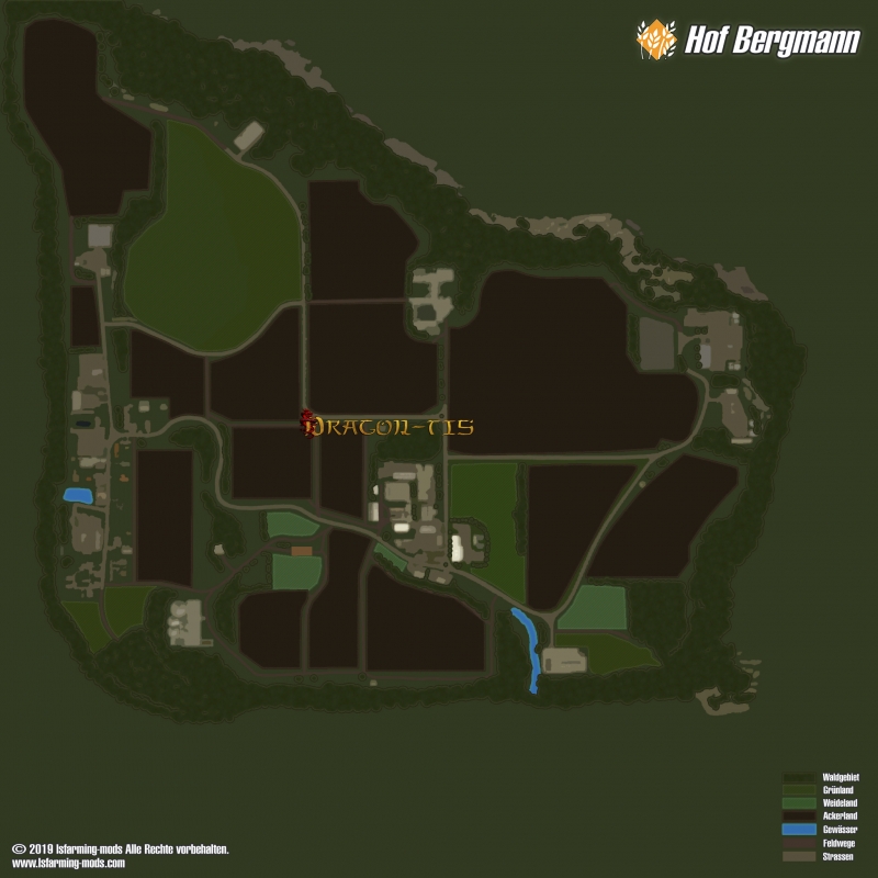 Карта Hof Bergmann Map V1.0.0.4 RUS для Farming Simulator 19