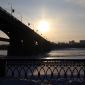 Октябрьский (Коммунальный) мост в Новосибирске - Новосибирск. Фотография одного города